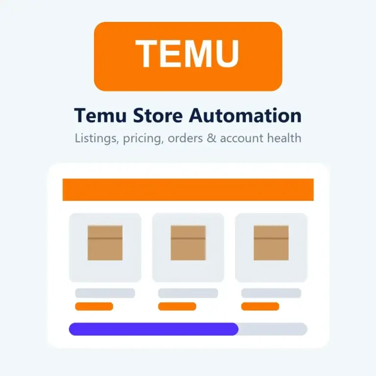 Temu store automation by Ecom Bunch